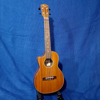 Ohana Tenor TK-35GCE-LH LEFTY BLEM All Solid Mahogany Gloss Cutaway A/E Ukulele S122