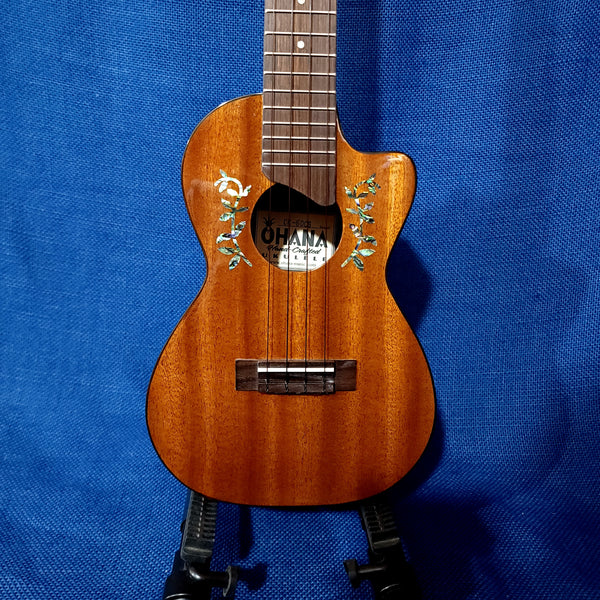 Ohana Concert CK-60CG All Solid Mahogany Gloss Cutaway Ukulele