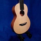 The Rebel Tenor Double Cheesecake Satin All Solid Spruce / Mahogany Ukulele w/ Bag S386