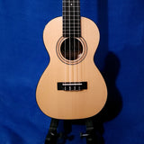 Ohana Concert CK-70BWE Solid Spruce Top / Laminate Black & White Ebony Ukulele s455