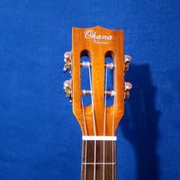 Ohana Tenor TK-250GCE All Solid Spruce / Acacia A/E Cutaway  Headstock Ukulele s497
