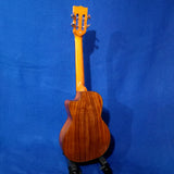 Ohana Tenor TK-250GCE All Solid Spruce / Acacia A/E Cutaway  Headstock Ukulele s497