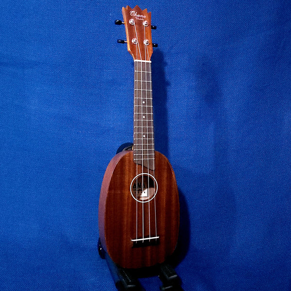 Ohana Soprano Pineapple PK-25G All Solid Mahogany Ukulele s548