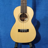 Ohana Concert CK-70BWE Solid Spruce Top / Laminate Black & White Ebony Ukulele s685