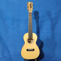 Ohana Concert CK-70BWE Solid Spruce Top / Laminate Black & White Ebony Ukulele s685