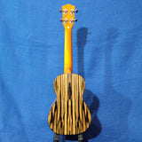 Ohana Concert CK-70BWE Solid Spruce Top / Laminate Black & White Ebony Ukulele s685