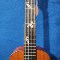 Ohana Tenor TK-32 All Solid Mahogany with Fretboard Inlay Slotted Headstock Ukulele S785
