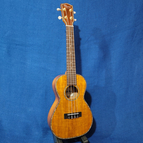 Ohana Concert CK-350G All Solid Koa with Abalone Gloss Ukulele S910