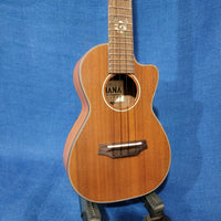 Ohana Concert CK-25C-CL Cynthia Lin Model Solid Mahogany Top Cutaway Ukulele w/ Bag P097