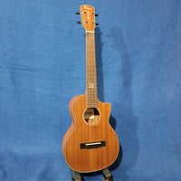 Ohana Tenor TK-25C-CL Cynthia Lin Model Solid Mahogany Top Cutaway Ukulele w/ Bag P122