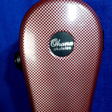 Ohana Soprano Ukulele ABS Hard Case Checkered Red Molded Plastic UCA-21CR