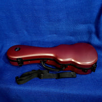 Ohana Soprano Ukulele ABS Hard Case Checkered Red Molded Plastic UCA-21CR
