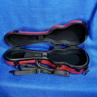 Ohana Soprano Ukulele ABS Hard Case Checkered Red Molded Plastic UCA-21CR