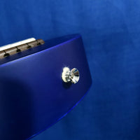 Ohana Soprano Starter Pack SK-10BL Blue Ukulele Bag, Tuner, Button, Strap, Chart