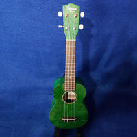 Ohana Soprano SK-15WGN Green Laminate Willow Ukulele M291