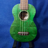 Ohana Soprano SK-15WGN Green Laminate Willow Ukulele M291