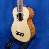 Ohana Soprano SK-70WG Blem Solid Spruce Top/ Laminate Willow Ukulele .163