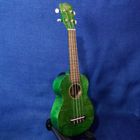 Ohana Soprano SK-15WGN Green Laminate Willow Ukulele M291