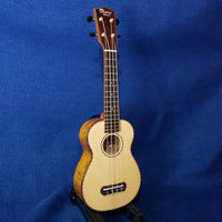 Ohana Soprano SK-70WG Solid Spruce Top/ Laminate Willow Ukulele m830